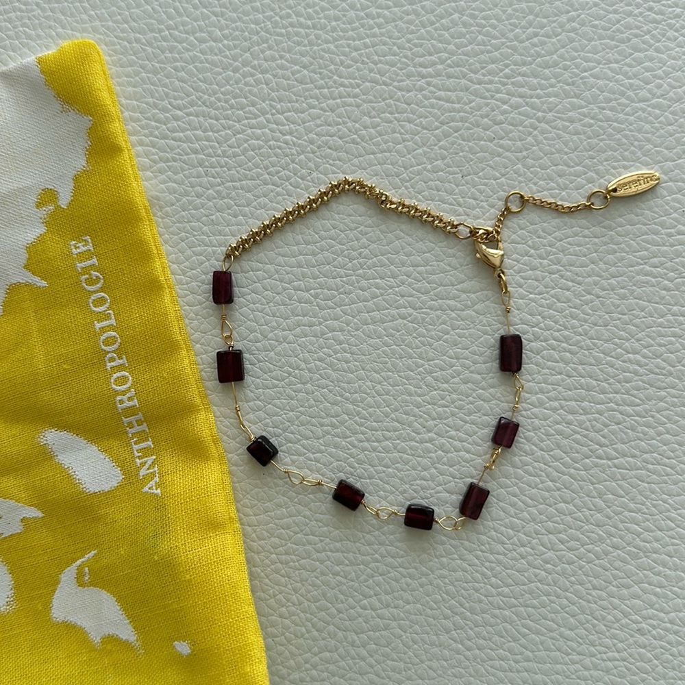 Anthropologie Serafina Bracelet with genuine stones